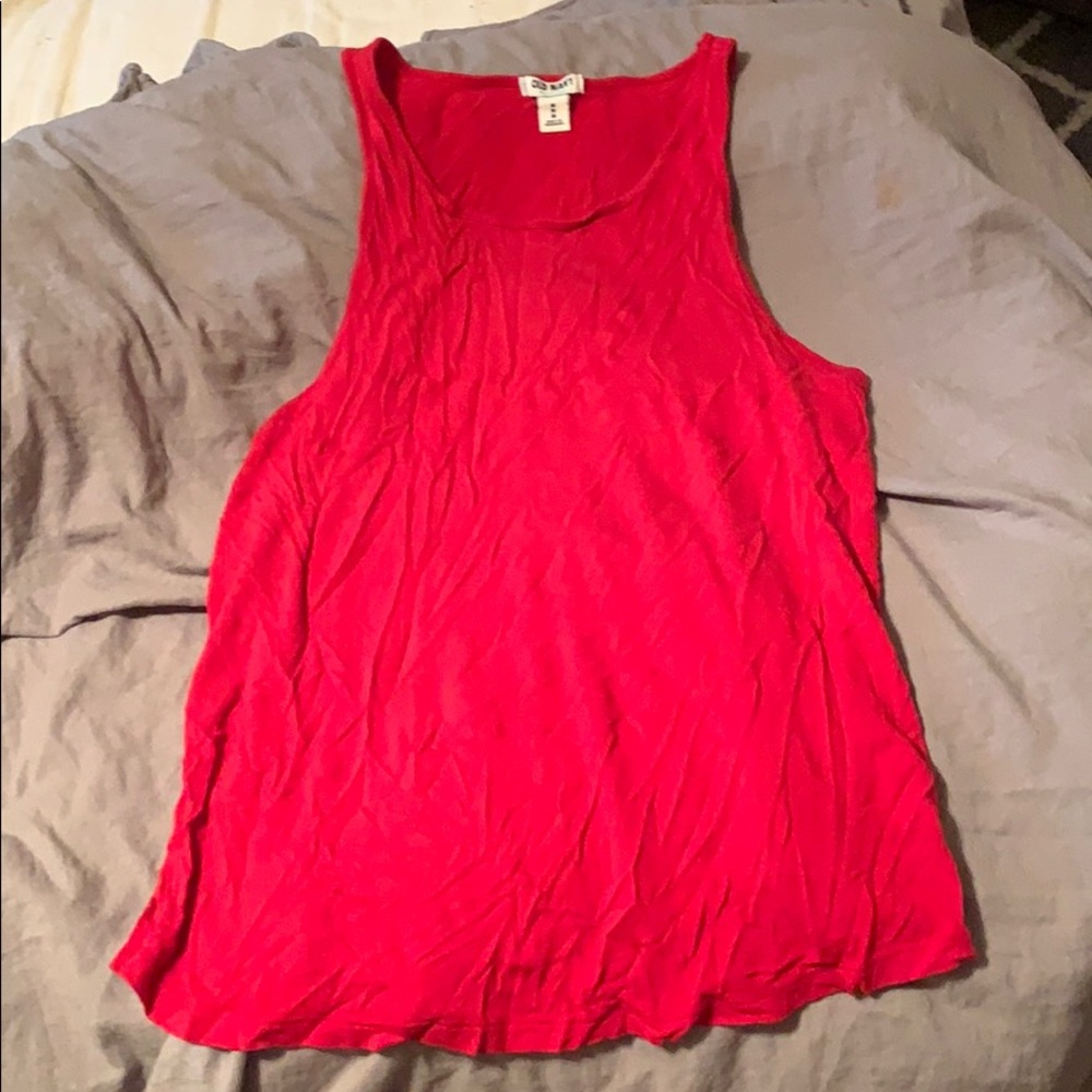 Old Navy Red high neck tank